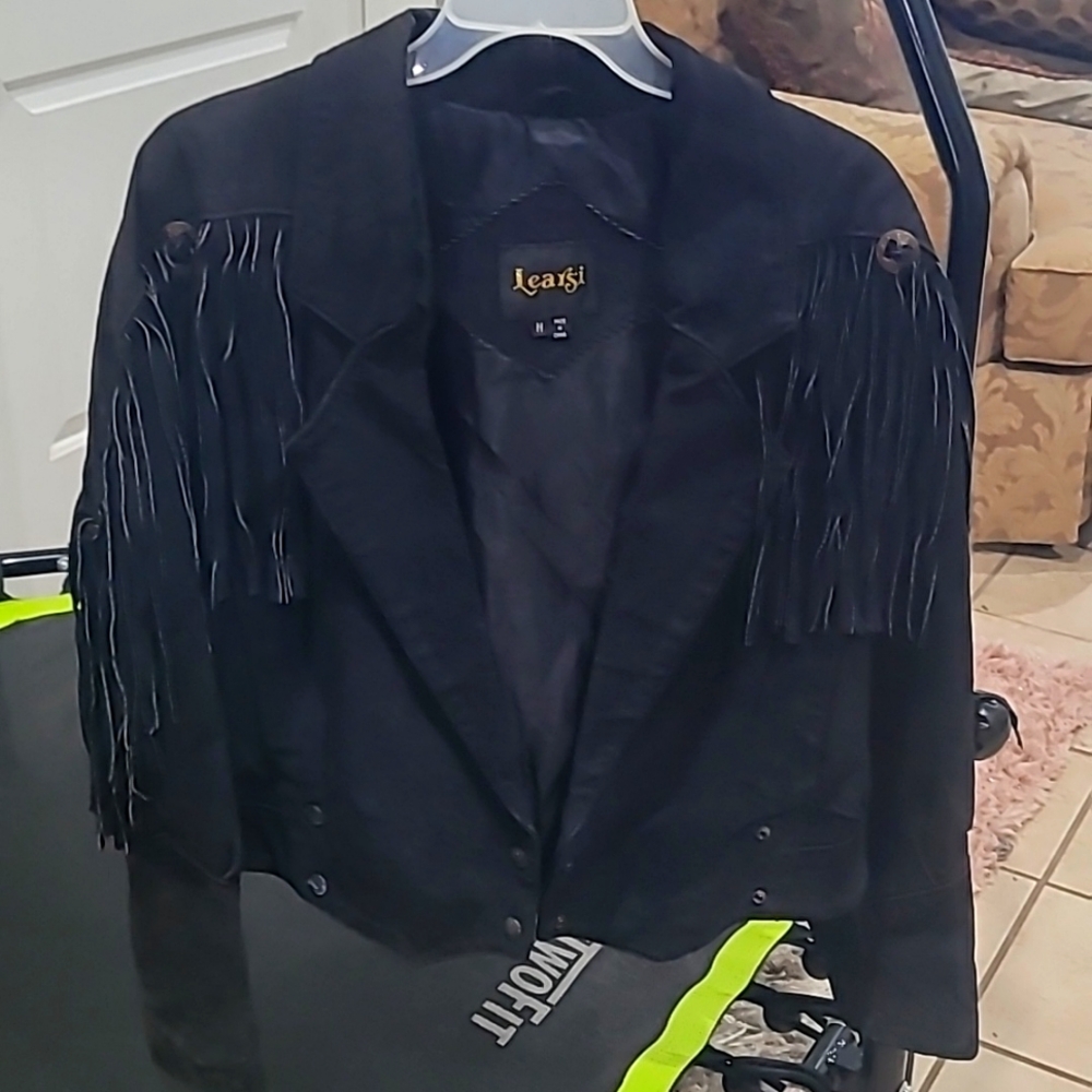 Learsi fringe leather jacket
